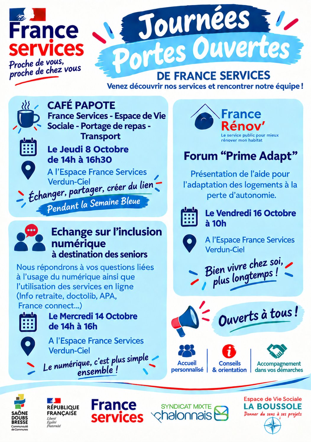 Journées Portes Ouvertes de France Services à Verdun-Ciel